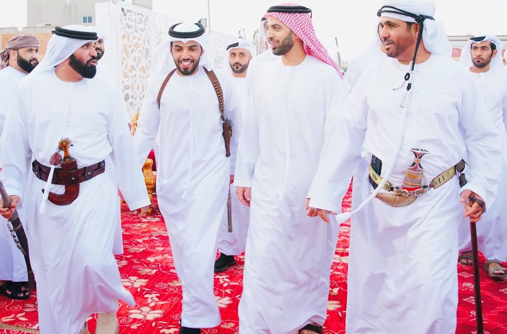 سمو الشيخ محمد بن سعود بن صقر القاسمي يحضر حفل الاستقبال الذي أقامته عائلة عبد الله محمد الدنكي الشحي