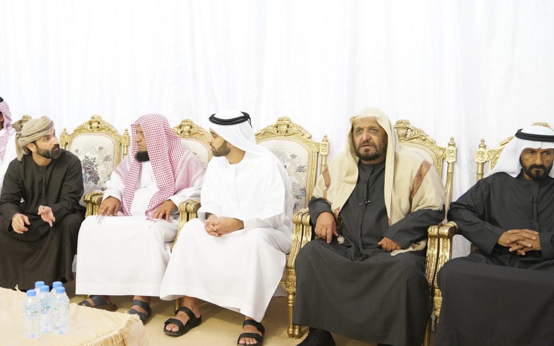 سمو الشيخ محمد بن سعود بن صقر القاسمي يقدم واجب العزاء في وفاة راشد الحبسي